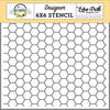 Echo Park - Bee Happy Collection - 6 x 6 Stencils - Beehive Hexagon