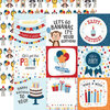 Echo Park - Birthday Boy Collection - 12 x 12 Double Sided Paper - 4 x 4 Journaling Cards