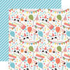 Echo Park - Birthday Girl Collection - 12 x 12 Double Sided Paper - Party Pandas