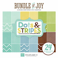 Echo Park - Bundle of Joy New Addition Collection - Boy - 6 x 6 Paper Pad - Dots and Stripes