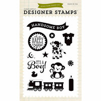 Echo Park - Bundle of Joy New Addition Collection - Boy - Clear Photopolymer Stamps - It's A Boy