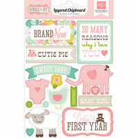 Echo Park - Bundle of Joy Collection - Girl - Layered Chipboard Stickers