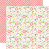 Echo Park - Bundle of Joy New Addition Collection - Girl - 12 x 12 Double Sided Paper - Baby Floral