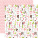 Echo Park - Bundle of Joy New Addition Collection - Girl - 12 x 12 Double Sided Paper - Alphabet Antics