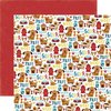 Echo Park - Bark Collection - 12 x 12 Double Sided Paper - Puppy Icons