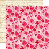 Echo Park - Blowing Kisses Collection - 12 x 12 Double Sided Paper - Multi Floral