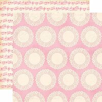 Echo Park - Blowing Kisses Collection - 12 x 12 Double Sided Paper - Paper Doily