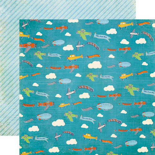 Echo Park - A Boy's Life Collection - 12 x 12 Double Sided Paper - Daydreamer