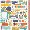 Echo Park - A Boy's Life Collection - 12 x 12 Cardstock Stickers - Elements