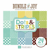 Echo Park - Bundle of Joy Collection - Boy - 6 x 6 Paper Pad - Dots and Stripes
