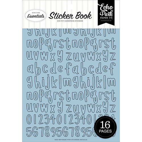 Echo Park - Essentials Collection - Sticker Book - Blue Alpha Echo Park - Essentials Collection - Sticker Book - Blue Alpha