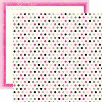 Echo Park - Be Mine Collection - Valentine - 12 x 12 Double Sided Paper - Precious Polka Dots