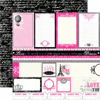 Echo Park - Be Mine Collection - Valentine - 12 x 12 Double Sided Paper - Journal Cards