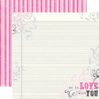 Echo Park - Be Mine Collection - Valentine - 12 x 12 Double Sided Paper - So In Love