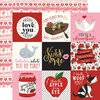 Echo Park - Be My Valentine Collection - 12 x 12 Double Sided Paper - 4 x 4 Journaling Cards
