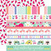 Echo Park - Best Summer Ever Collection - 12 x 12 Double Sided Paper - Border Strips