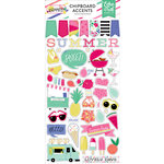 Echo Park - Best Summer Ever Collection - Chipboard Stickers - Accents