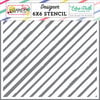 Echo Park - Best Summer Ever Collection - 6 x 6 Stencil - Good Vibes Stripe