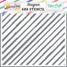 Echo Park - Best Summer Ever Collection - 6 x 6 Stencil - Good Vibes Stripe