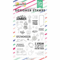 Echo Park - Best Summer Ever Collection - Clear Photopolymer Stamps - Say Hello To Summer