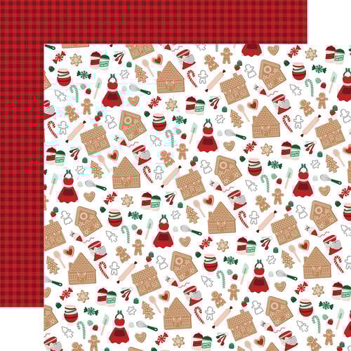 Echo Park - Baking Spirits Bright Collection - 12 x 12 Double Sided Paper - Baking Essentials
