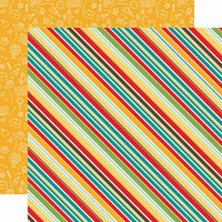 Echo Park - Back to School Collection - 12 x 12 Double Sided Paper - School Stripes