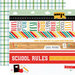 Echo Park - Back to School Collection - 12 x 12 Double Sided Paper - Border Strips