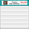 Echo Park - Back to School Collection - 6 x 6 Stencil - Lined Paper