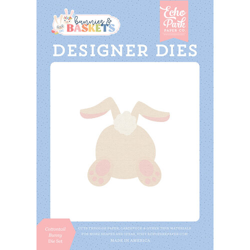 Echo Park - Bunnies And Baskets Collection - Designer Dies - Cottontail Bunny