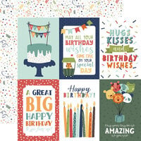 Echo Park - A Birthday Wish Boy Collection - 12 x 12 Double Sided Paper - 4 x 6 Journaling Cards