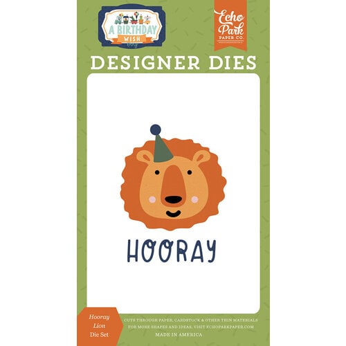 Echo Park - A Birthday Wish Boy Collection - Designer Dies - Hooray Lion