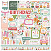 Echo Park - A Birthday Wish Girl Collection - 12 x 12 Cardstock Stickers - Elements