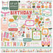 Echo Park - A Birthday Wish Girl Collection - 12 x 12 Cardstock Stickers - Elements