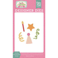 Echo Park - A Birthday Wish Girl Collection - Designer Dies - Birthday Party Essentials