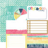 Echo Park - Creative Agenda Collection - 12 x 12 Double Sided Paper - 4 x 6 Journaling Cards