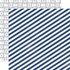 Echo Park - Creative Agenda Collection - 12 x 12 Double Sided Paper - Blue Stripe