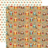 Echo Park - Celebrate Autumn Collection - 12 x 12 Double Sided Paper - Fall Owls