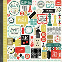 Carta Bella Paper - Well Played Collection - 12 x 12 Cardstock Stickers - Elements