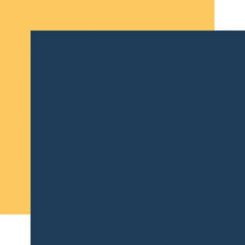 Carta Bella Paper - Best In Show Collection - 12 x 12 Double Sided Paper - Navy - Yellow