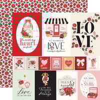 Carta Bella Paper - Be Mine Collection - 12 X 12 Double Sided Paper - Multi Journaling Cards