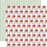 Carta Bella Paper - Be Mine Collection - 12 X 12 Double Sided Paper - Full Of Love Floral
