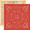 Carta Bella Paper - Cowboys Collection - 12 x 12 Double Sided Paper - Red Bandana