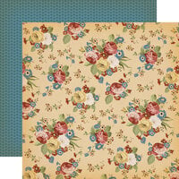 Echo Park - Cowboys Collection - 12 x 12 Double Sided Paper - Western Floral