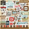 Carta Bella Paper - Cowboys Collection - 12 x 12 Cardstock Stickers - Elements