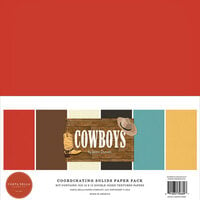 Echo Park - Cowboys Collection - 12 x 12 Paper Pack - Solids