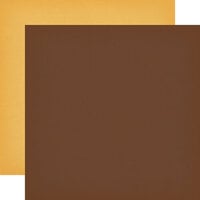 Echo Park - Cowboys Collection - 12 x 12 Double Sided Paper - Brown - Yellow