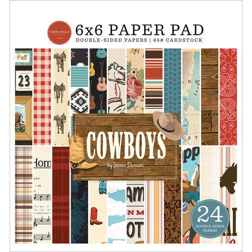 Carta Bella Paper - Cowboys Collection - 6 x 6 Paper Pad