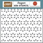 Carta Bella Paper - Cowboys Collection - 6 x 6 Stencils - Best Of The West Flower