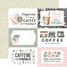 Carta Bella Paper - Coffee Shop Collection - 12 x 12 Double Sided Paper - 6 x 4 Journaling Cards