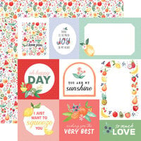 Carta Bella Paper - Fruit Stand Collection - 12 x 12 Double Sided Paper - Multi Journaling Cards